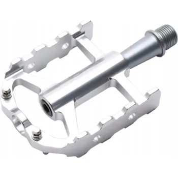 Pedál na kolo Platformové pedály HT HT-ARS03 stříbrné