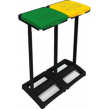 Odpadkový koš Nádoby na tříděný odpad Mr Beams 220 l, 2-komorové