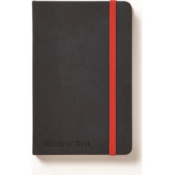 Zápisník Oxford, Zápisník Black n´ Red Journal, 72 listů, linkovaný, pevné desky, černá Velikost: A6