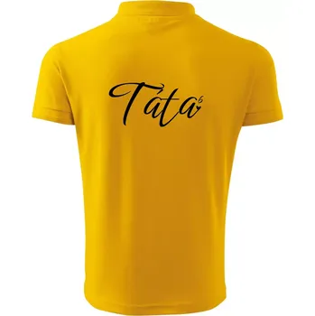 Pánská košile Psací Táta šestá mocnina - šest dětí - Polokošile pánská Pique Polo 203 - 2XL ( Žlutá )
