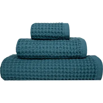 Ručník Vaflový ručník Sorema Favo 420 gsm Deep Baltic (zelená) Velikost: 30 x 50 cm