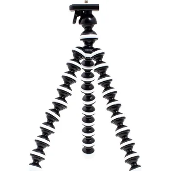 Selfie tyč Stativ / tripod mini pro Apple iPhone - standardní 1/4 závit - ohebné nohy - chobotnice - černý