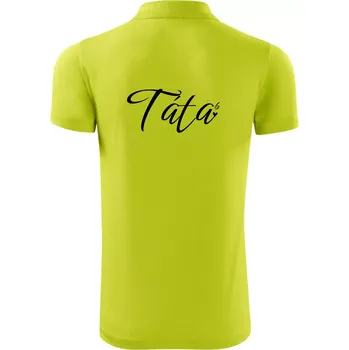 Pánská košile Psací Táta šestá mocnina - šest dětí - Polokošile Victory sportovní (dresovina) - S ( Limetková )