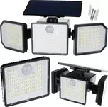 Solární nástěnné světlo IZOXIS 167 LED 500 lm s dálkovým ovládáním a senzorem pohybu