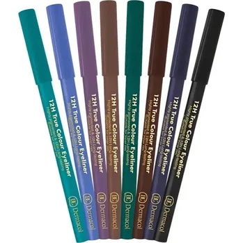 Oční linky Dřevěná tužka na oči 12H (True Colour Eyeliner) Dermacol / Odstín: 9 Army Green - 2 g + záruka na vrácení do 100 dnů