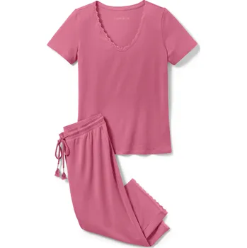 Dámské pyžamo 702260 - Tchibo - 3/4 pyžamová souprava - pro ženy - vel. XL 48/50 - barva: růžová