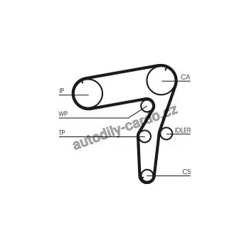 Rozvod motoru Sada rozvodového řemene s vodní pumpou CONTINENTAL CTAM CT918WP1