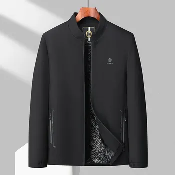 Best Fashion Pánská zateplená fleece bunda se stojáčkem Velikost: L, Barva (Varianta): Černá