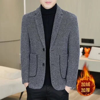 Best Fashion Pánské elegantní sako s mink podšívkou Velikost: L, Barva (Varianta): Světle šedá