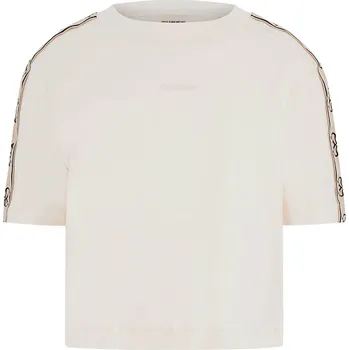 Dámské Tričko s krátkým rukávem GUESS BRITNEY CROP TEE V3RI08I3Z14-G6K5 – Šedá M