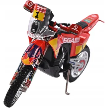 autíčko Bburago Bburago Red Bull KTM Rally GasGas RX450F 1:18 Dakar 2023