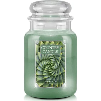 Svíčka Country Candle Vonná Svíčka Spiral Aloe, 652 g (sójový vosk)