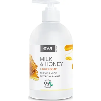 Mýdlo Eva Natura zvláčňující tekuté mýdlo s mlékem a medem, 500 ml