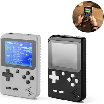 Herní konzole BOWSER. Přenosná herní konzole s 256 klasickými hrami bez potisku bez potisku 1 bez potisku