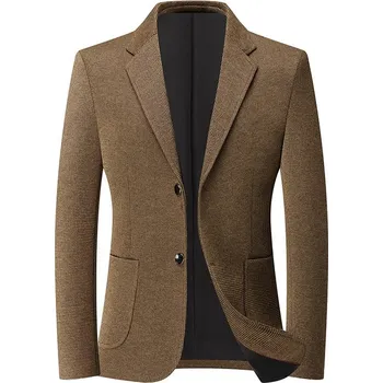 Pánské sako Best Fashion Pánské elegantní společenské sako pro slavnostní akce Velikost: L, Barva (Varianta): Kávová