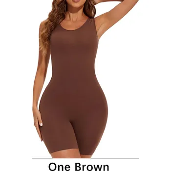 Body Best Fashion Tvarovací body se zeštíhlujícím efektem Velikost: M, Barva (Varianta): Brown-1PC, Velikost košíčků: ONE SIZE