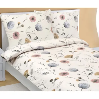 Povlečení Bellatex Povlečení flanelové Béžová,Růžová,Béžová