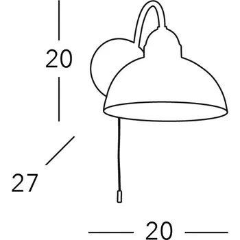 Lampička austrolux Kolarz Nástěnné světlo Nonna, Ø 20 cm, citrony, hladký okraj bílá, barevná, mosazná 1 x 75 W - Doprava zdarma