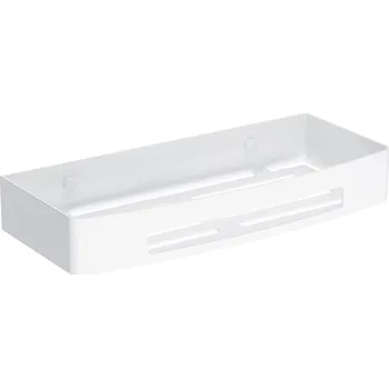 Drátěná police Omnires Uni koupelnový košík bílá UN10331WM