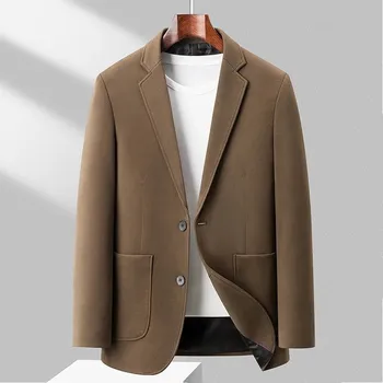 Pánské sako Best Fashion Pánské společenské sako pro svatby a formální akce Velikost: XL, Barva (Varianta): Kávová