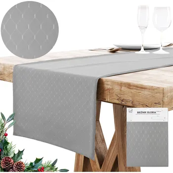 ubrus Běhoun na stůl GLORIA 40x180 cm - šedý