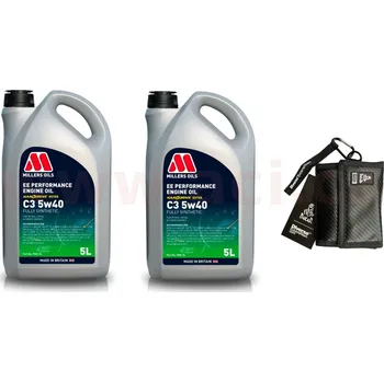 Motorový olej MILLERS OILS EE Performance C3 5w40 (sada 5 l + 5 l + peněženka)
