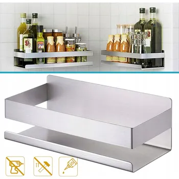 Obraz PÓŁKA PRYSZNICOWA BEZ VRTÁNÍ, SPRCHOVÁ POLICE Z NEREZOVÉ OCELI