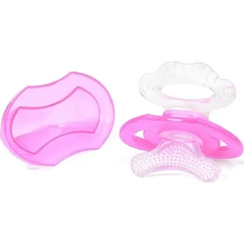 dětská jídelní sada 1008/02 BabyOno SILIKONOVÝ FOUKAČ Růžový