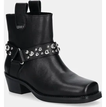 Dámské kozačky Kožené kotníkové boty Liu Jo ROXY 01 SF5047P010222222 černá 99X, EUR 41