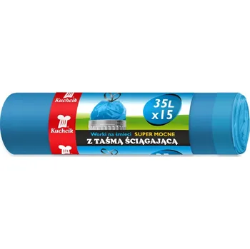 Pytle na odpadky Pytle na odpadky Kuchcik univerzální extra silné 35 l se stahovací páskou 15 ks