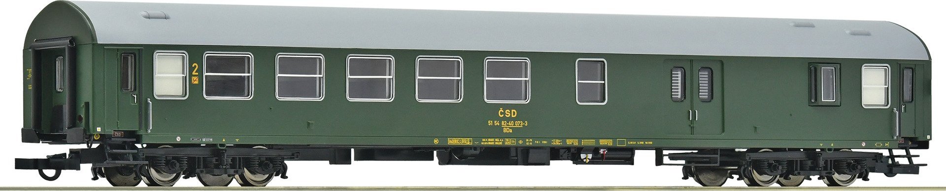 ROCO 6200171 H0 Rychlíkový vůz Y/B70 BDa 2.tř. se zavazadlovým odd., ČSD, Ep.IV