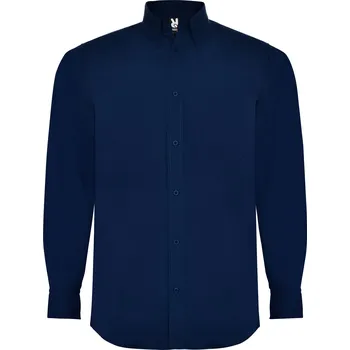 Pánská košile Pánská košile s dlouhým rukávem Aifos, Roly Barva: 02-námořní modrá, Velikost: XL