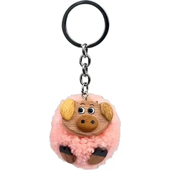 2Kids Toys Dřevěná klíčenka pompon Prase