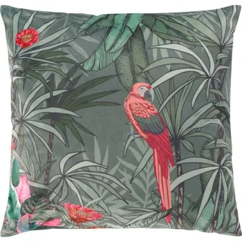 Povlak na polštářek Moderní zelený sametový povlak na polštář 40 x 40 cm