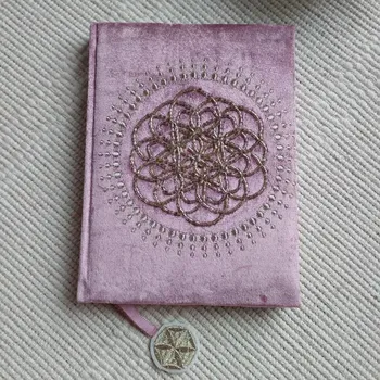 Zápisník Zápisník sametový Květ života