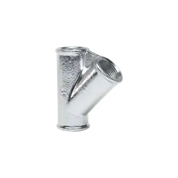 Vodovodní potrubí GEBO Pozink T-kus FFF 45° 2" 165-9V