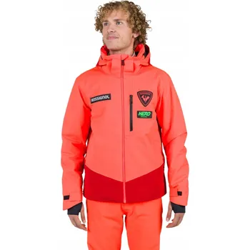 Pánská lyžařská bunda Rossignol Hero Blackside JKT oranžová - Velikost S