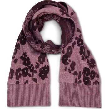 Šála 718326 - Tchibo - Pletená šála s obsahem vlny - barva: červená