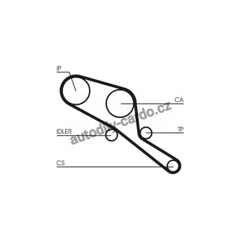 Rozvod motoru Sada rozvodového řemene CONTINENTAL CTAM CT550K1