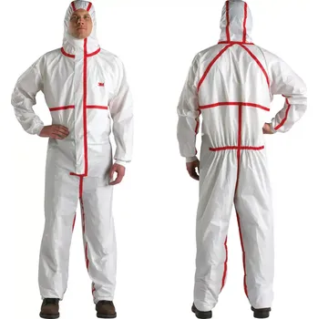 Jednorázový oděv 3M™ Ochranný oděv 4565, typ 4/5/6, barva bílo-červená M