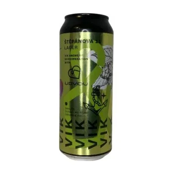 Pivo Pivovar Vik Štěpánova 11 0,5l plech pivovar Vik