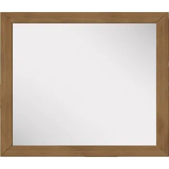 Zrcadlo Dřevěné zrcadlo do koupelny Topazio borovice