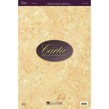 Carta Manuscript Paper No. 23 - Professional (Hal Leonard Publishing Corporation)(Brožovaná)