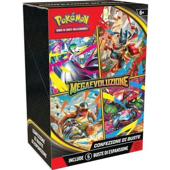 Hračka Rozšiřující balíček Pokémon: Mega Evolution Pokémon TCG (6 boosterů)