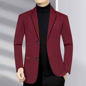 Pánské sako Best Fashion Pánské společenské sako elegantní štíhlý střih Velikost: M, Barva (Varianta): Červená