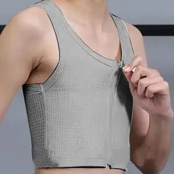 Best Fashion Dámská stahovací vesta s předním zipem Velikost: 3XL, Barva (Varianta): Šedá