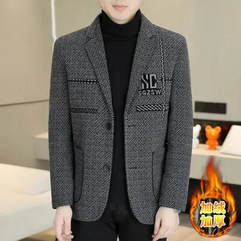 Pánské sako Best Fashion Pánské společenské sako hřejivé elegantní provedení Velikost: XL, Barva (Varianta): Světle šedá