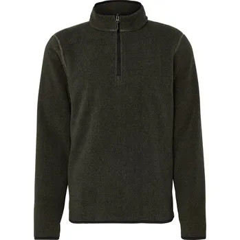 Pánský svetr 714977 - Tchibo - Fleecový svetr troyer - pro muže - vel. S 44/46 - barva: zelená/s proužky