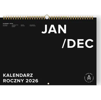 Kalendář Knižkový kalendář 2026 A5 PaperDesk hnědý