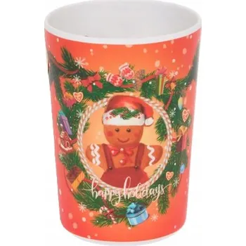 Vánoční melaminový hrnek se zimním motivem